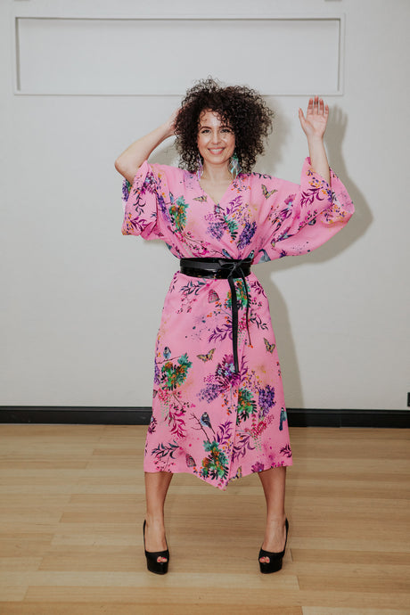 ENNAKKOMYYNTI: Rakkaudella Kimono - Forest is dancing, pinkki