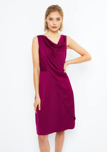 Viola Dress, Deep fuchsia