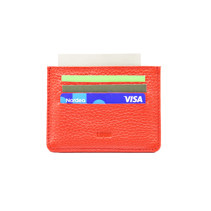 Fanny Flat Card Wallet Red