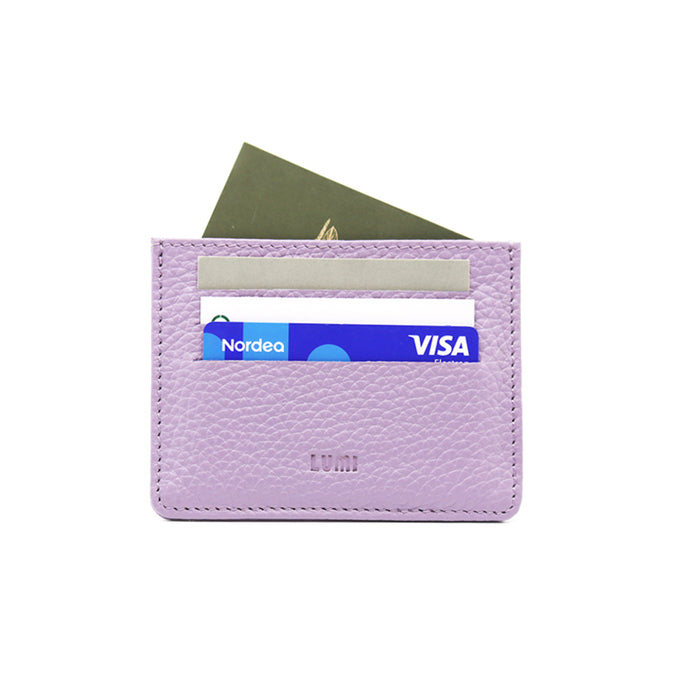 Fanny Flat Card Wallet Lavender