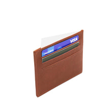 Matt Card Wallet Cognac